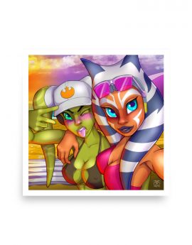 Ahsoka and Hera on the beach